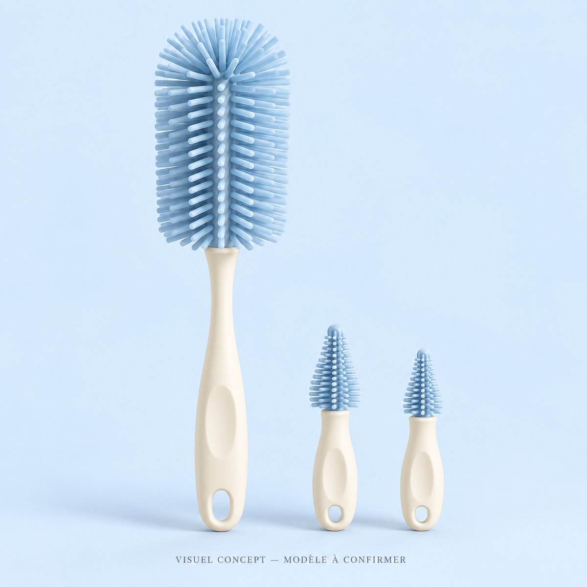 Visuel concept — Kit de goupillons pour biberons DEENII ; modèle fournisseur à confirmer.