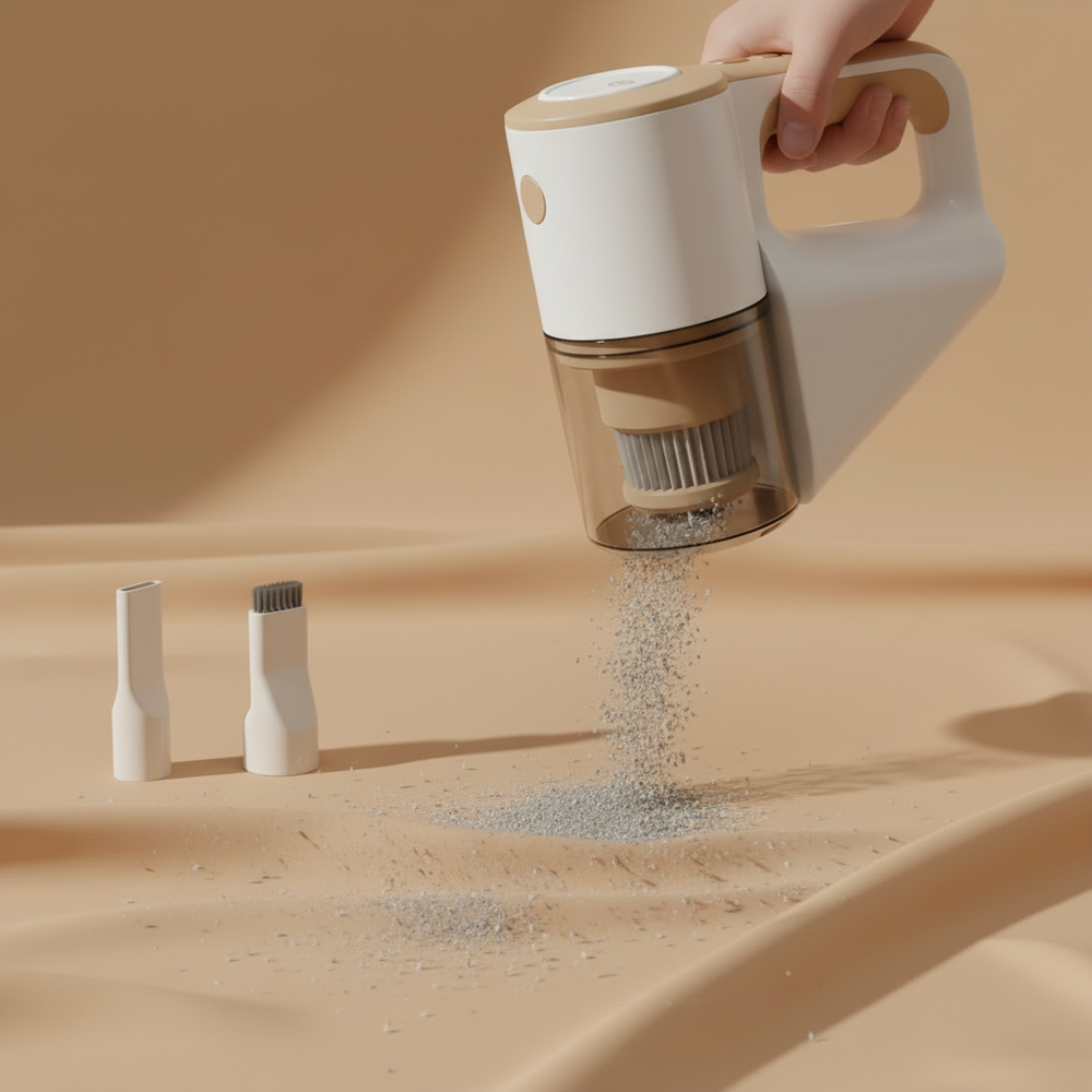 Mini aspirateur sans fil DEENII en situation