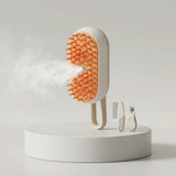 Brosse à brume DEENII pour chat et chien, vue de détail de la brosse et de sa prise en main
