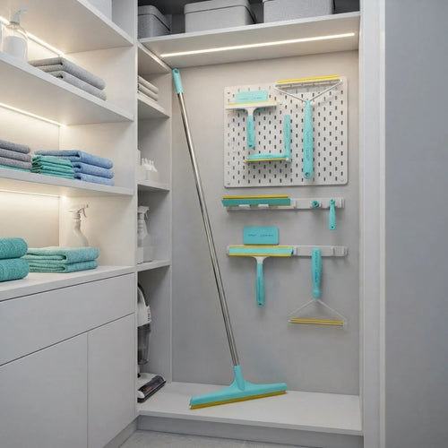 Kit anti-poils DEENII pour canapé, tapis et voiture, vue de détail des outils