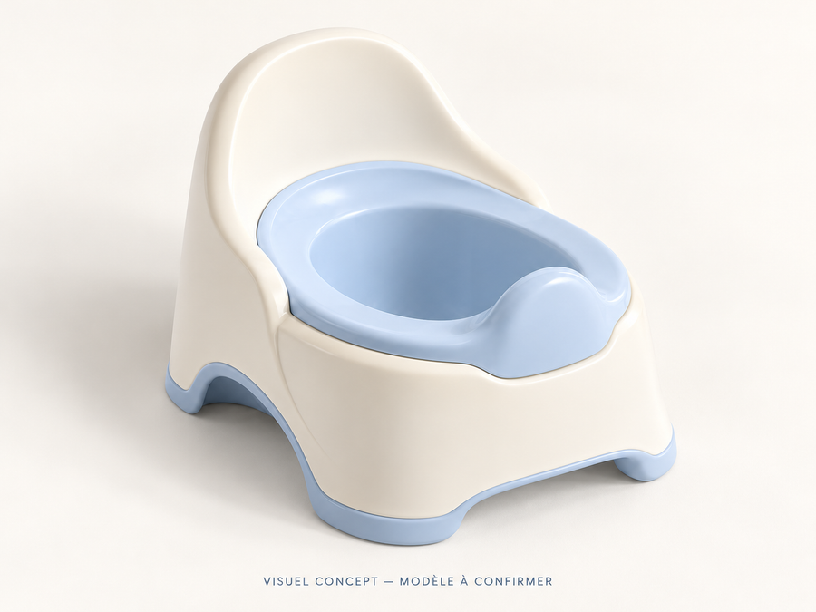 Pot de voyage pour enfant DEENII — vue ; visuel concept, modèle à confirmer.