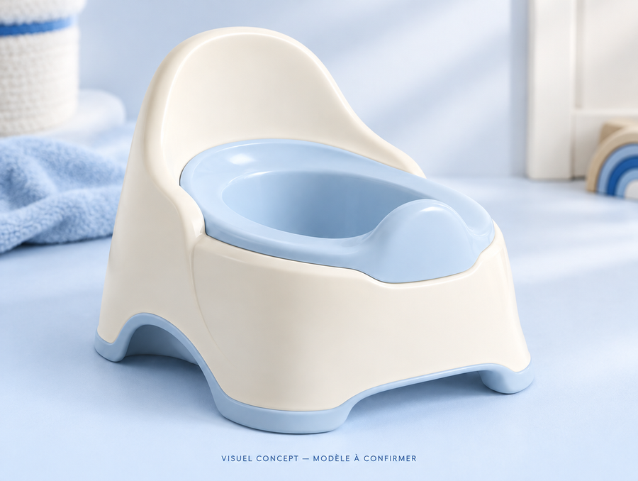 Pot de voyage pour enfant DEENII — détail illustratif ; visuel concept, modèle à confirmer.